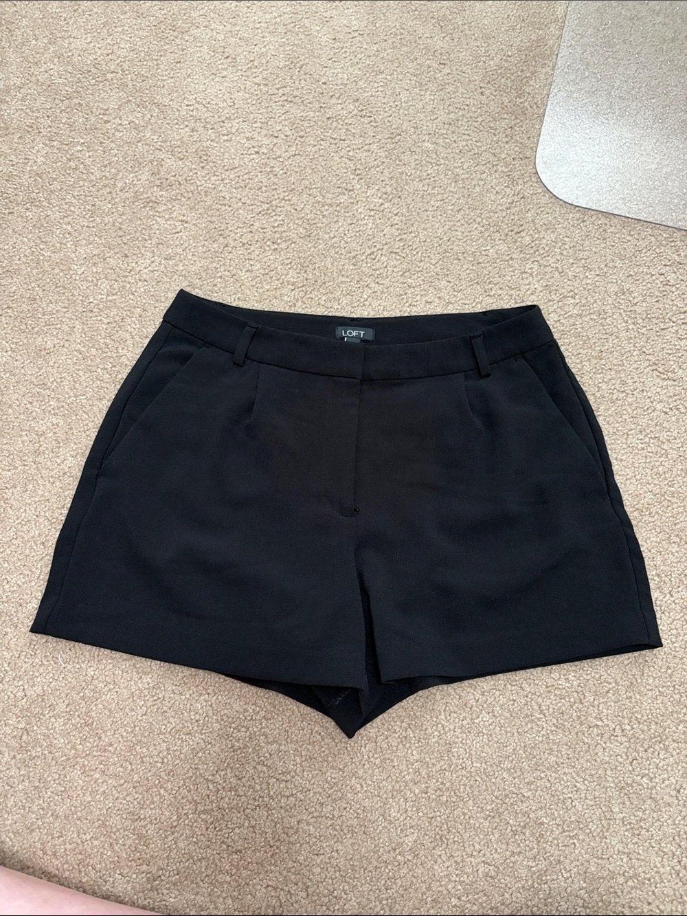 LOFT Black Tailored High-Rise Women's Shorts